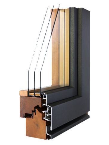 wood and aluminum